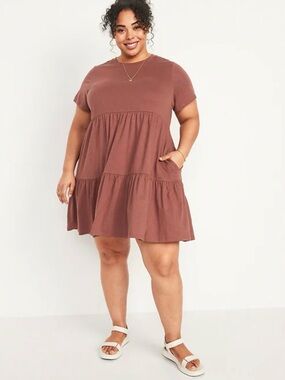 OLD NAVY | tiered mini swing dress